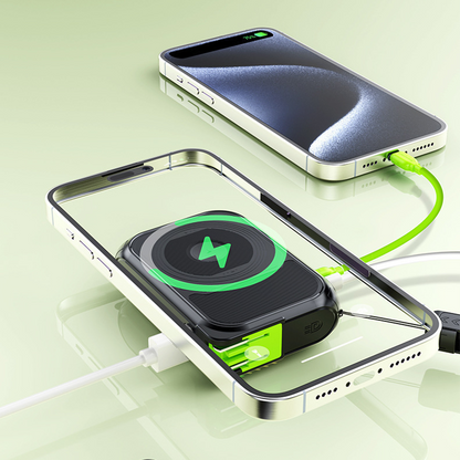 Cargador portátil inalámbrico y con cable