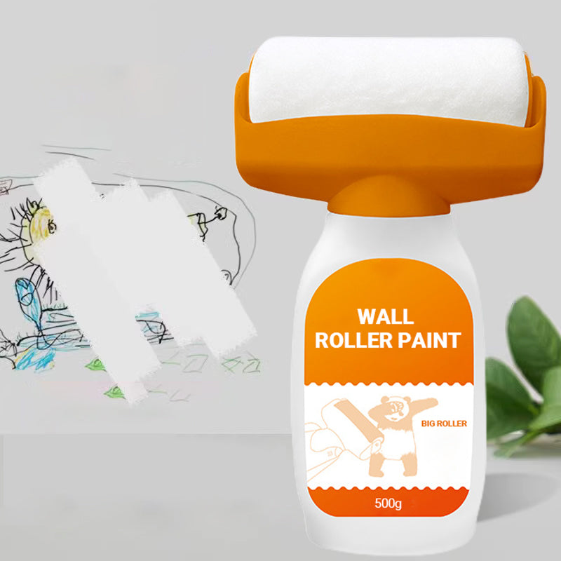 🌈Pintura con rodillo para reparación de paredes.