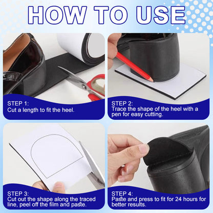 Parche antideslizante grueso de 3 mm para suelas de zapatos