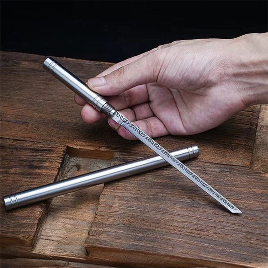 Cuchillo multiusos portátil para fruta, ideal para exteriores y con funda