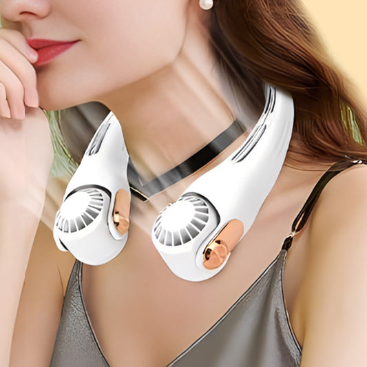 🔥Summer Hot Sale Walking Air Conditioners🌪️Low Noise Portable Neck Fa