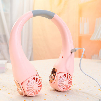 🔥Summer Hot Sale Walking Air Conditioners🌪️Low Noise Portable Neck Fa