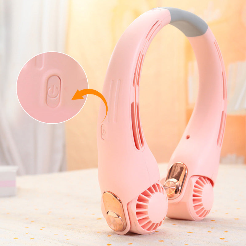 🔥Summer Hot Sale Walking Air Conditioners🌪️Low Noise Portable Neck Fa