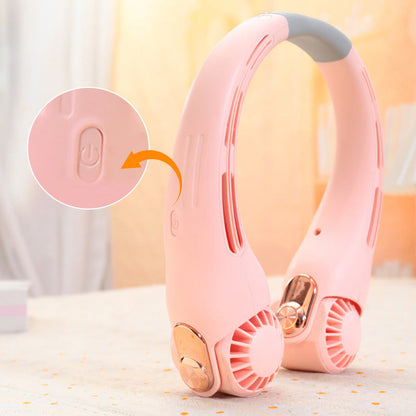 🔥Summer Hot Sale Walking Air Conditioners🌪️Low Noise Portable Neck Fa