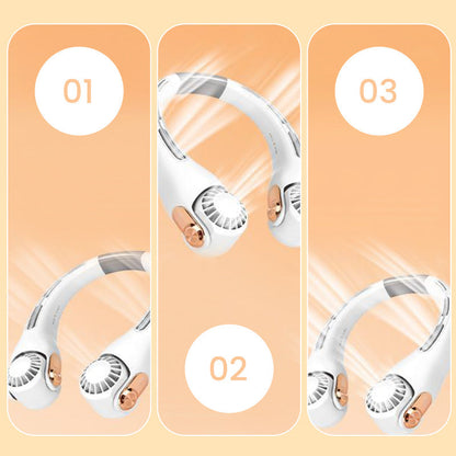 🔥Summer Hot Sale Walking Air Conditioners🌪️Low Noise Portable Neck Fa