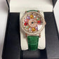 Reloj de Mujer con Esfera Giratoria y Diamantes Simulados de Colores