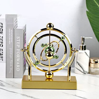⏳🌀Venta Especial por Tiempo Limitado 50% de Descuento⌛Péndulo de Movimiento Perpetuo en Órbita Celeste - Decoración Rotativa Creativa para el Hogar🚀