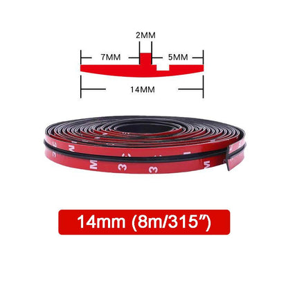 Tira de sellado universal impermeable y insonorizante para coche (8 m/315")