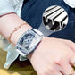 Reloj de moda para mujer con detalles de strass