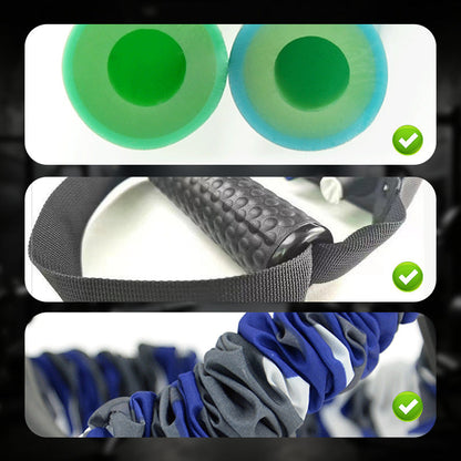 💪 50% DE DESCUENTO! ✨ Bandas de Resistencia de Látex Natural con 3 Orificios - Nivel Profesional para Fisioterapia y Entrenamiento de Fuerza 🏋️‍♂️🔗