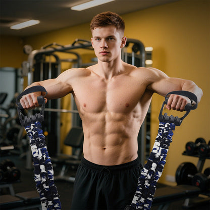💪 50% DE DESCUENTO! ✨ Bandas de Resistencia de Látex Natural con 3 Orificios - Nivel Profesional para Fisioterapia y Entrenamiento de Fuerza 🏋️‍♂️🔗
