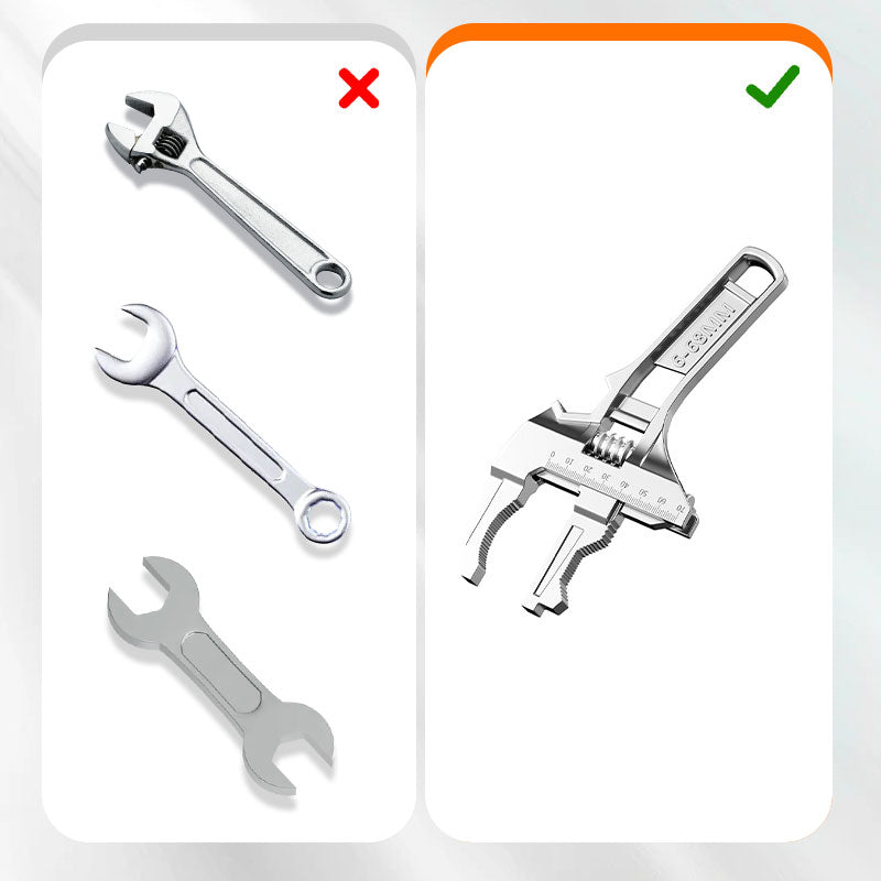 🔥VENTA CALIENTE🔥Llave De Fregadero Reversible Con Apertura De Mordaza De 6-68 mm