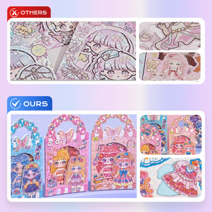 🧲 50% DE DESCUENTO! ✨ Muñecas Magnéticas de Vestir para Niños - 25 Piezas de Ropa Intercambiable con Diseño Seguro y Educativo 👧👦