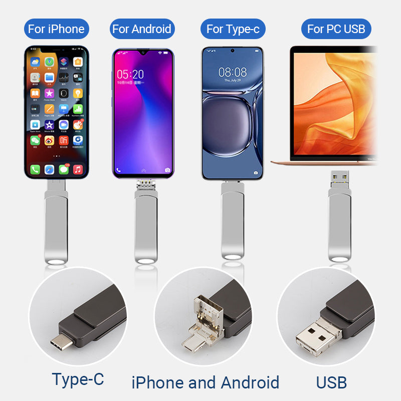 Unidad flash multiinterfaz 4 en 1 (teléfono/P--💖（49% de descuento）💖