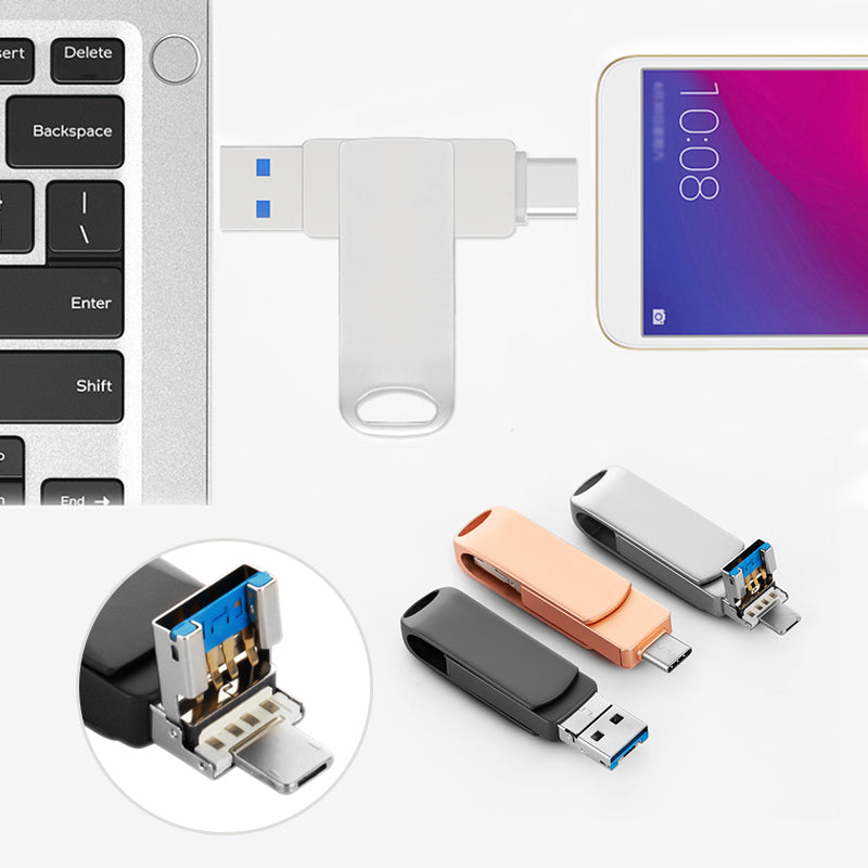 Unidad flash multiinterfaz 4 en 1 (teléfono/P--💖（49% de descuento）💖