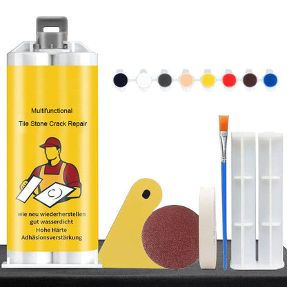 Kit multifuncional para reparar grietas en baldosas de piedra