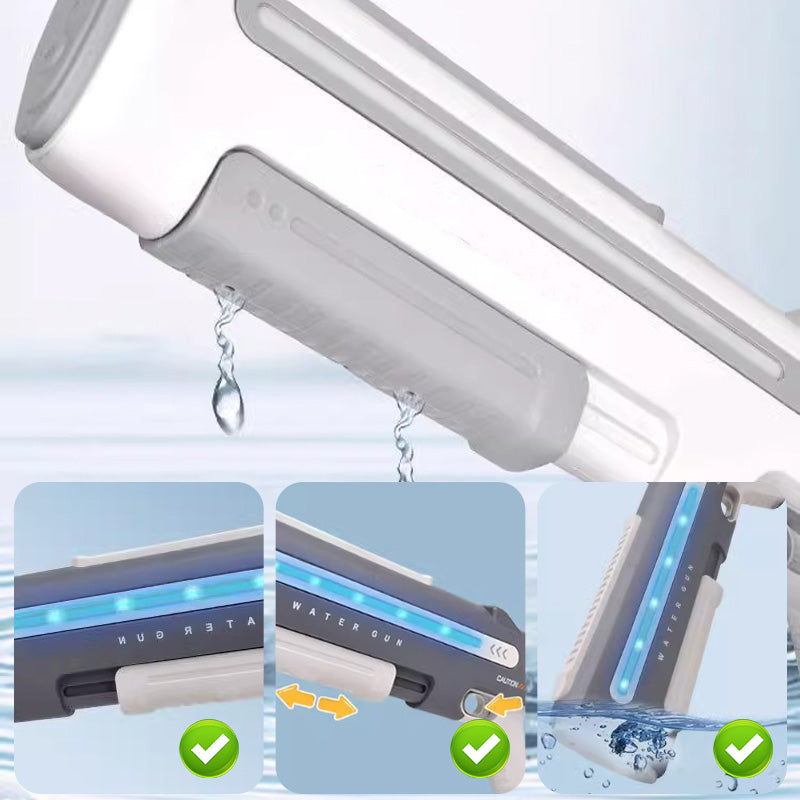 Chorro de agua eléctrico de largo alcance con LED