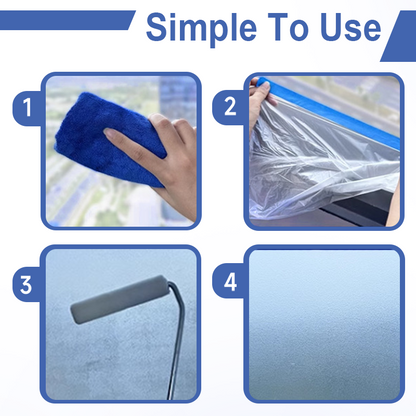 Pintura esmerilada translúcida de secado rápido para ventanas