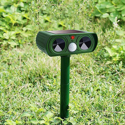 Repelente Solar Ultrasónico para Animales | Ahuyentador de Plagas para Jardín