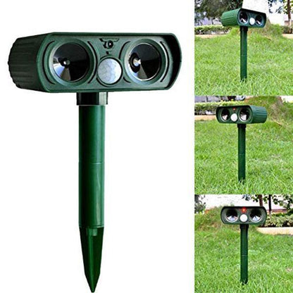 Repelente Solar Ultrasónico para Animales | Ahuyentador de Plagas para Jardín