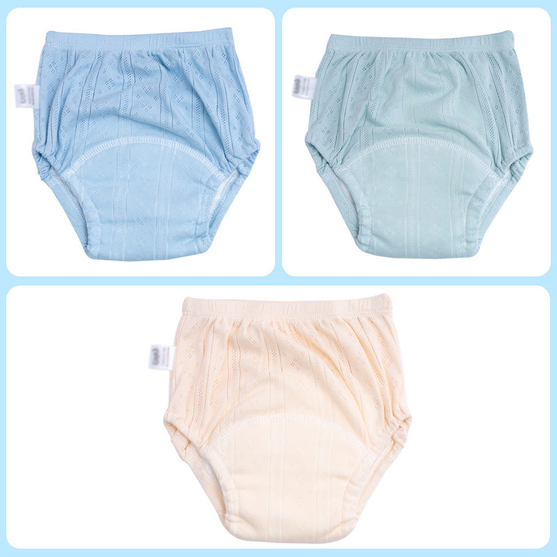 👶 Pantalones de entrenamiento de verano lavables y transpirables para bebés: algodón con diseño antifugas.