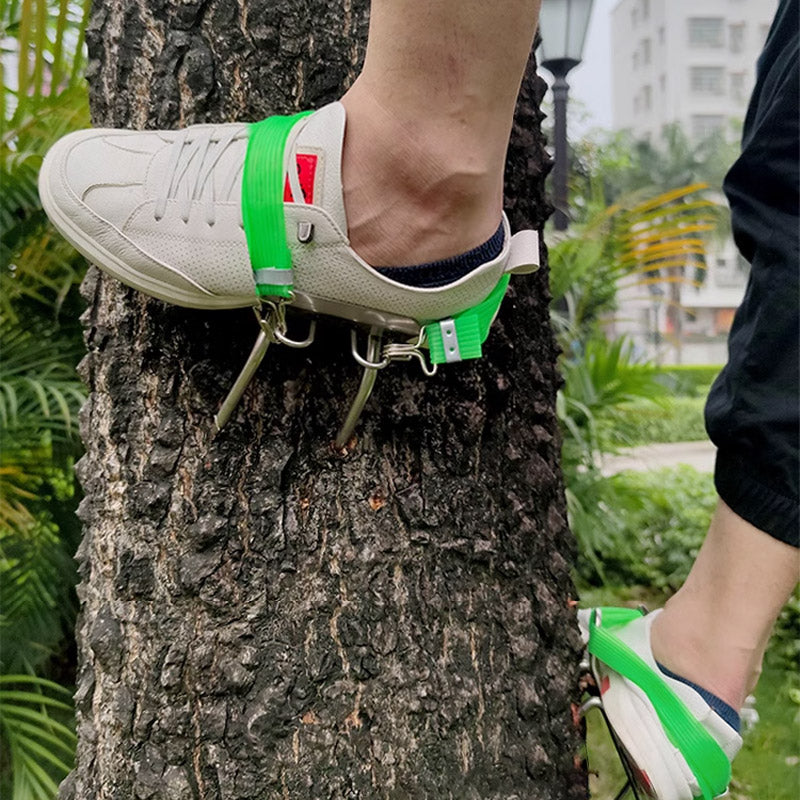 Juego de zapatos antideslizantes de uña de gato para escalar árboles al aire libre