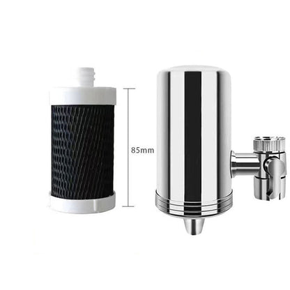 Purificador de agua para grifos domésticos de acero inoxidable sin instalació