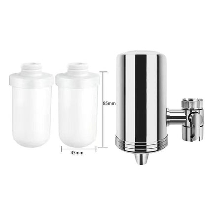 Purificador de agua para grifos domésticos de acero inoxidable sin instalació