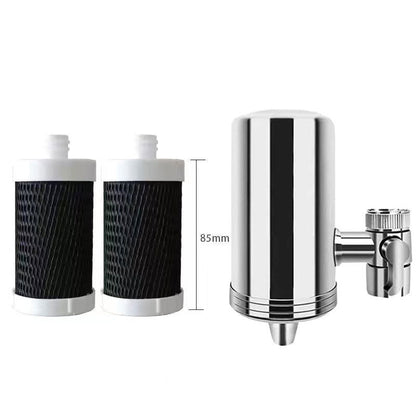 Purificador de agua para grifos domésticos de acero inoxidable sin instalació