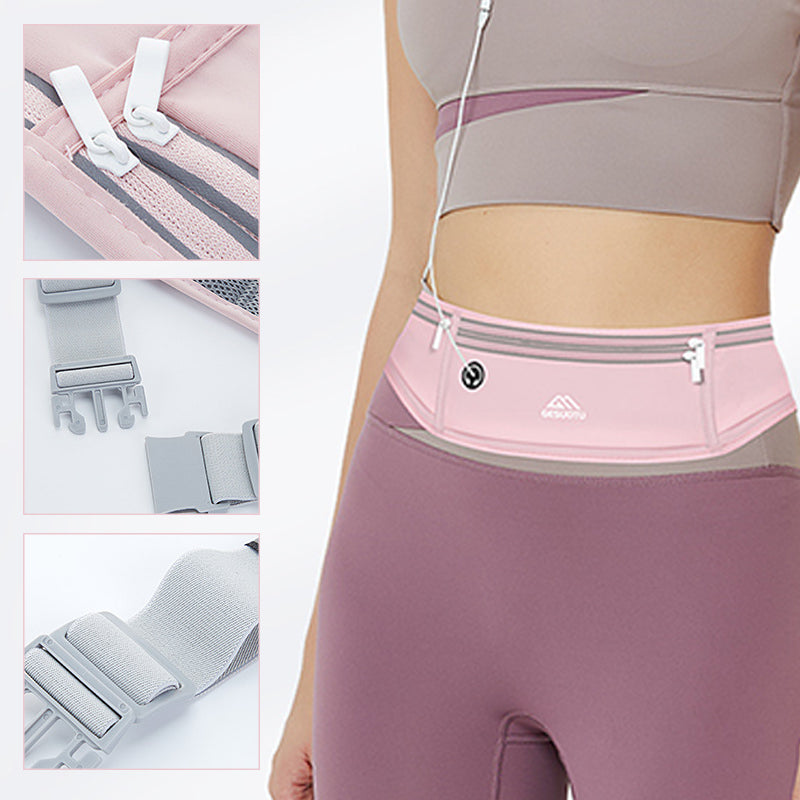 Riñonera Ultra-Ligera para Ejercicio con 4 Bolsillos