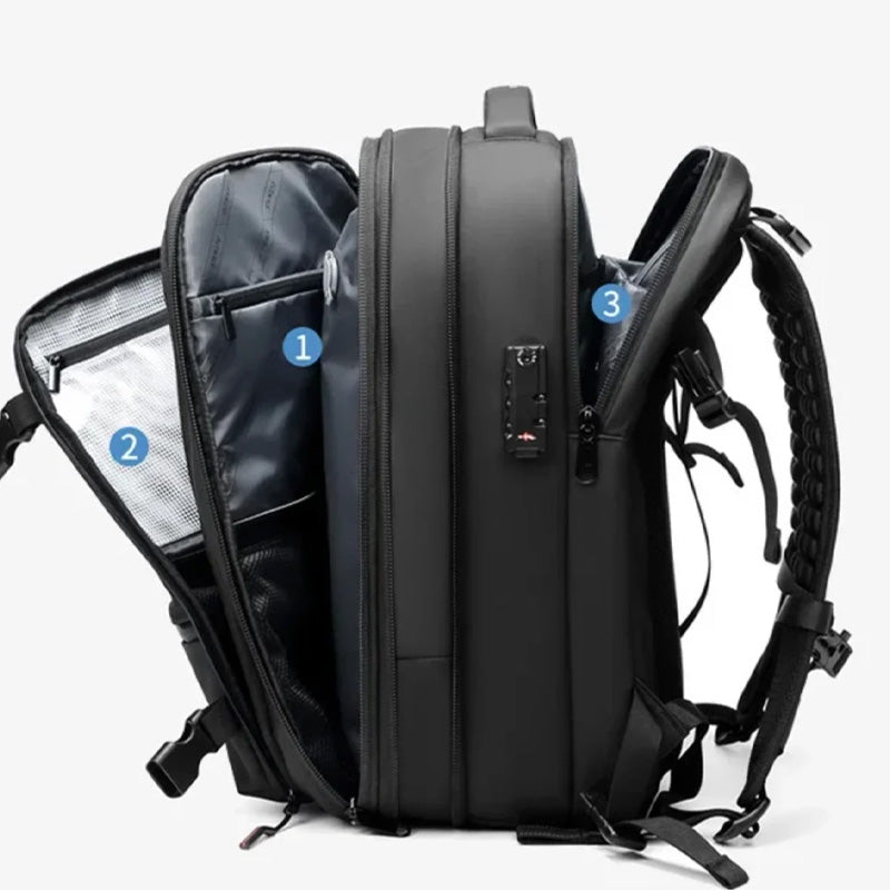 Mochila de viaje expandible de gran capacidad