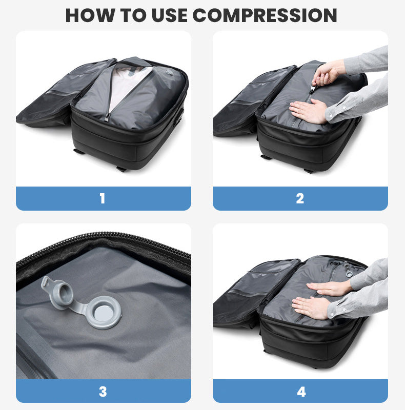 Mochila de viaje expandible de gran capacidad