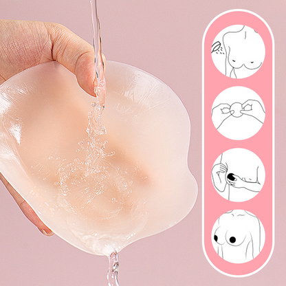 Cubre pezones adhesivos de silicona reutilizables