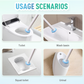 Escobillero de pared con cabezal recambiable