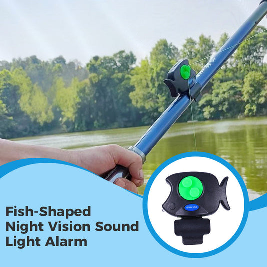 Alarma con luz y sonido y visión nocturna en forma de pez