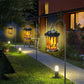 Farol Solar Exterior con Llama Parpadeante Mejorada, Luz Impermeable para Jardín