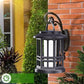 Farol Solar Exterior con Llama Parpadeante Mejorada, Luz Impermeable para Jardín