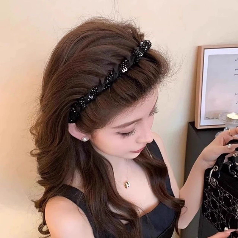 Diadema de strass con dientes para mujer
