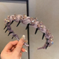 Diadema de strass con dientes para mujer