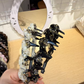 Diadema de strass con dientes para mujer