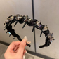 Diadema de strass con dientes para mujer