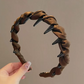 Diadema de strass con dientes para mujer