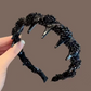 Diadema de strass con dientes para mujer