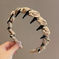 Diadema de strass con dientes para mujer