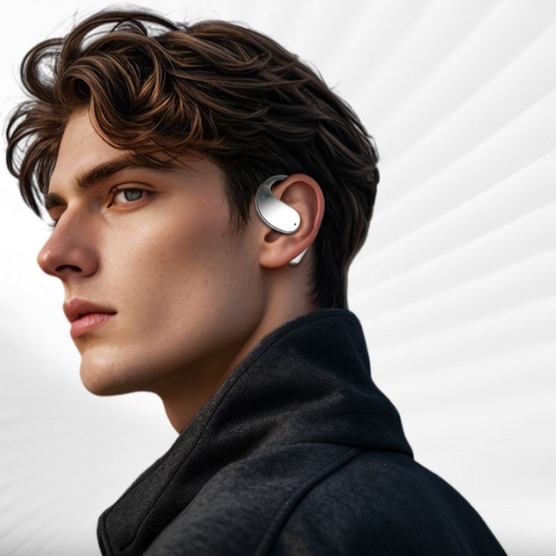 Auriculares inalámbricos de oreja abierta con pantalla LED