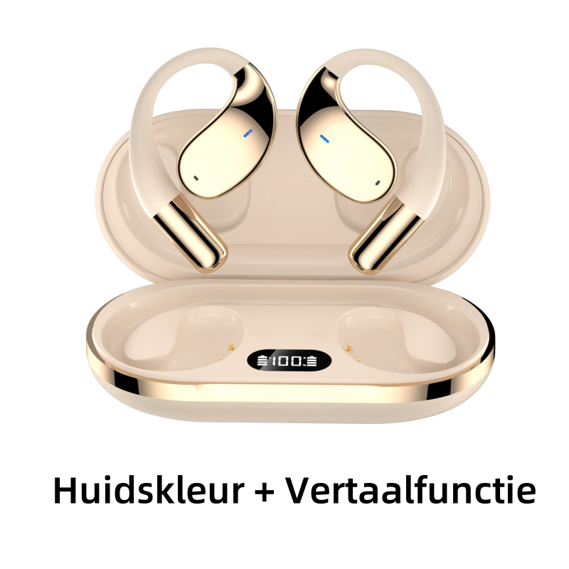 Auriculares inalámbricos de oreja abierta con pantalla LED