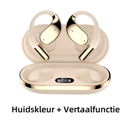 Auriculares inalámbricos de oreja abierta con pantalla LED