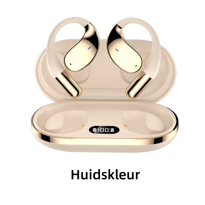 Auriculares inalámbricos de oreja abierta con pantalla LED