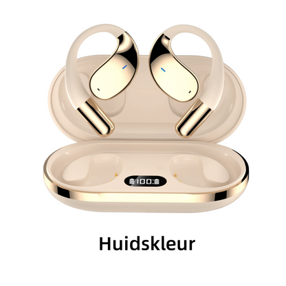 Auriculares inalámbricos de oreja abierta con pantalla LED