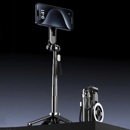 🔥Oferta especial (💥50 % de descuento)🔥Palo de selfie magnético 4 en 1 multifuncional con rotación de 360°